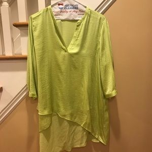 Chico’s lime green tunic